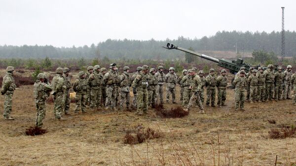 Военные учения НАТО Operation Summer Shield на полигоне Адажи в Латвии - Sputnik Latvija