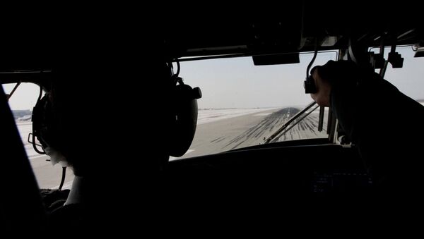 Aina no lidmašīnas kabīnes. Foto no arhīva - Sputnik Latvija