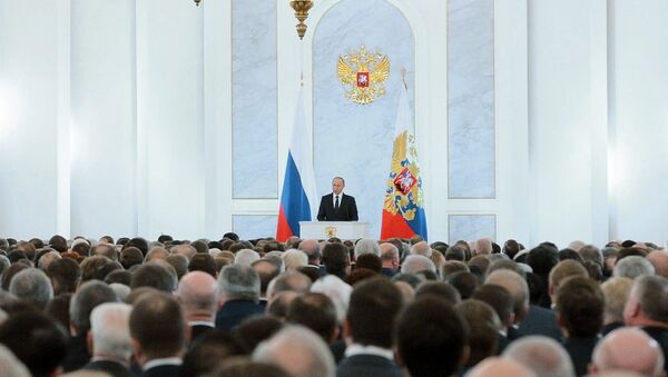 Обращение президента РФ В.Путина к Федеральному Собранию - Sputnik Латвия