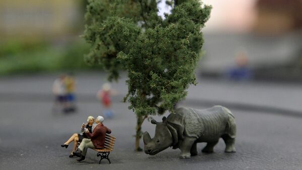 Izstāde Miniatūrās fantāzijas Izstāde Miniatūrās fantāzijas - Sputnik Latvija