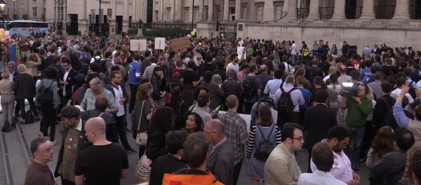 Митинг в Лондоне против Brexit в преддверии референдума в Великобритании Митинг в Лондоне против Brexit в преддверии референдума в Великобритании - Sputnik Латвия