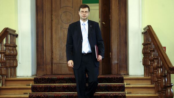 Eiropas Komisijas priekšsēdētāja vietnieks eiro un sociālā dialoga jautājumos Valdis Dombrovskis - Sputnik Latvija