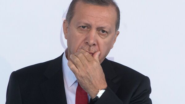Президент Турции Тайип Эрдоган на саммите G20 в Турции - Sputnik Латвия