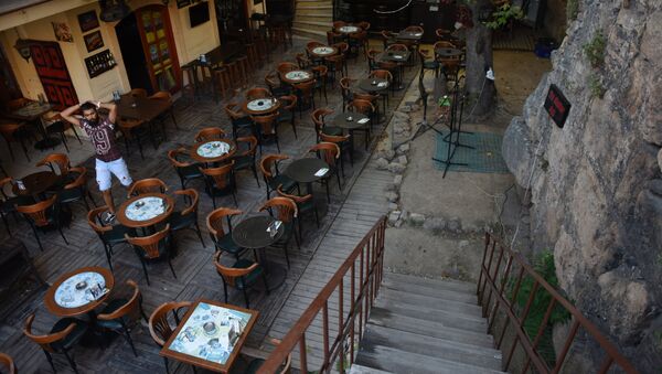 Ielas kafejnīca Antālijā - Sputnik Latvija