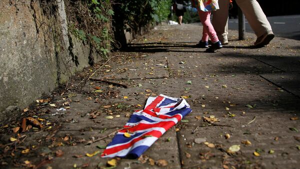 Lielbritānijas karogs Londonā. Foto no arhīva - Sputnik Latvija