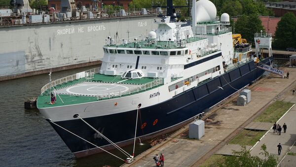 Океанографическое судно Янтарь - Sputnik Латвия