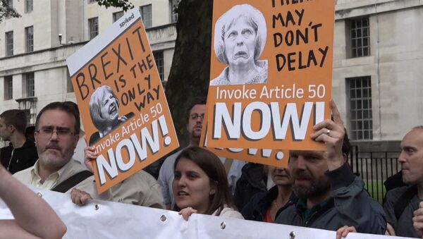 Митинги за и против Brexit в Лондоне едва не переросли в драку - Sputnik Latvija