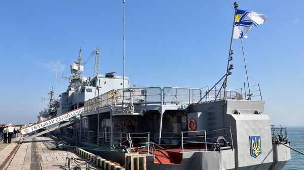 Ukrainas fregate Getman Sagaidachniy. Foto no arhīva - Sputnik Latvija