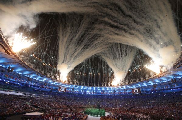 Церемония открытия Олимпийских игр 2016 в Рио-де-Жанейро. - Sputnik Латвия