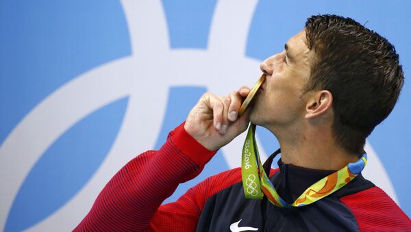 Олимпийский чемпион в плавании Майкл Фелпс - Sputnik Латвия