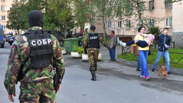 Операция по задержанию кавказских боевиков в Санкт-Петербурге - Sputnik Latvija