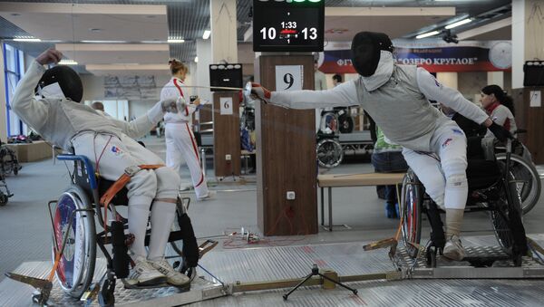 VII Чемпионат РФ по фехтованию на колясках в Московской области - Sputnik Латвия