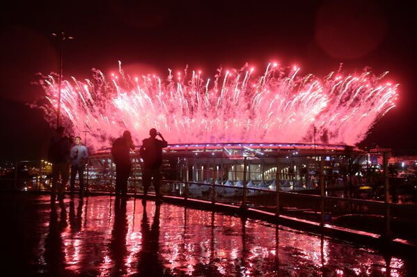 Церемония закрытия XXXI летних Олимпийских игр в Рио-де-Жанейро - Sputnik Латвия