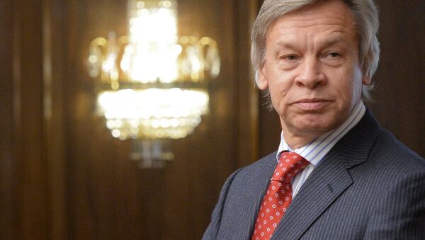 Krievijas senators Aleksejs Puškovs - Sputnik Latvija