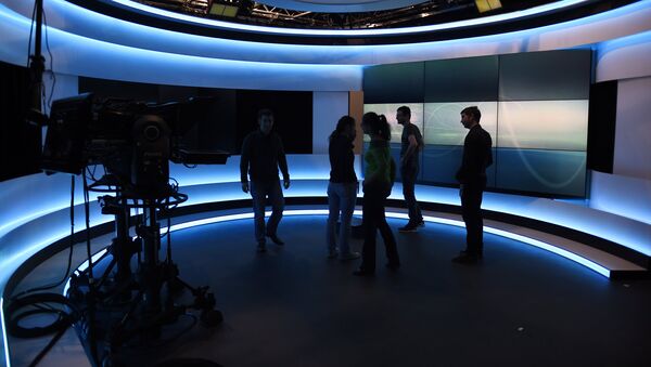 В студии телеканала Euronews - Sputnik Латвия