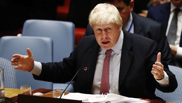 Lielbritānijas ārlietu ministrs Boriss Džonsons - Sputnik Latvija