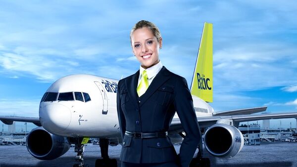 airBaltic kompānijas stjuarte. Foto no arhīva - Sputnik Latvija