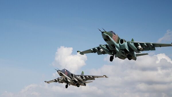 Российская боевая авиация на авиабазе Хмеймим в Сирии - Sputnik Latvija