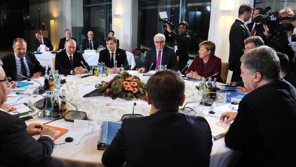 Встреча лидеров стран нормандской четверки в Берлине - Sputnik Латвия