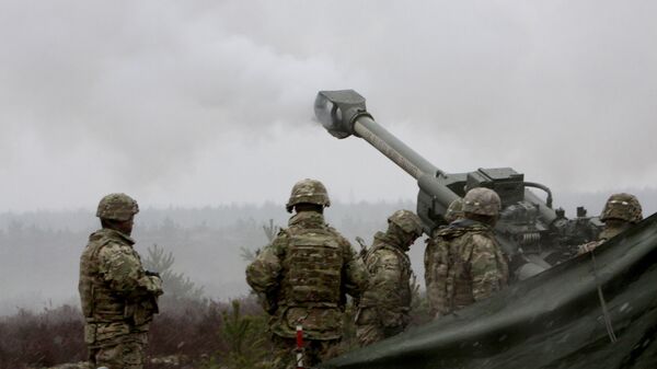 Военные учения НАТО Operation Summer Shield на полигоне Адажи в Латвии - Sputnik Latvija