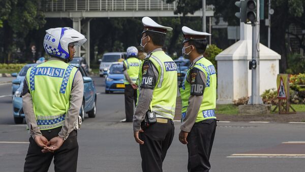 Полиция Индонезии, Джакарта - Sputnik Латвия