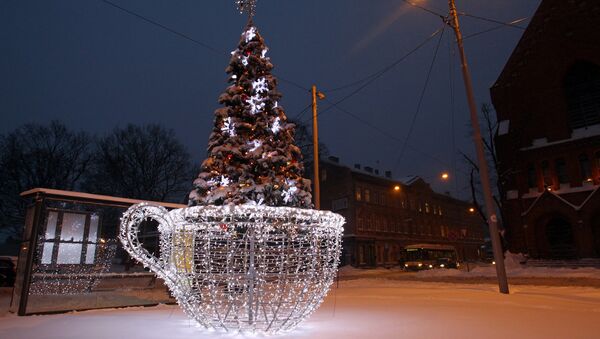 Елка Пауза на рождественское чаепитие - Sputnik Латвия