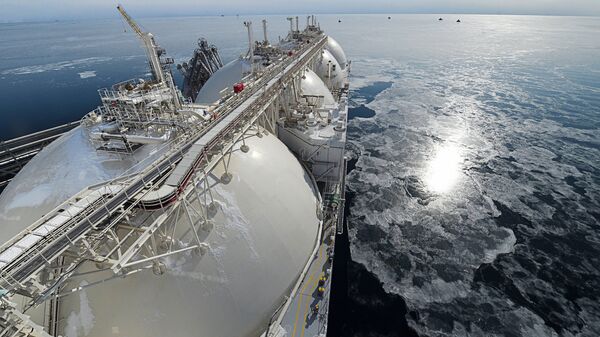 Gāzes transporta kuģis. Foto no arhīva - Sputnik Latvija