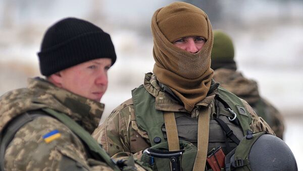 Украинские военнослужащие, архивное фото - Sputnik Latvija