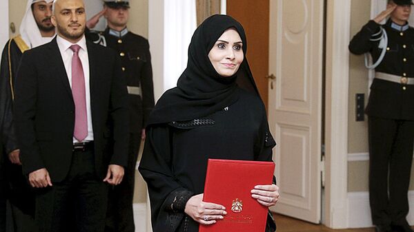 Посол из ОАЭ в Латвии Ханан Халфан Обаид Али Аль Мадхани Посол из ОАЭ в Латвии Ханан Халфан Обаид Али Аль Мадхани - Sputnik Латвия