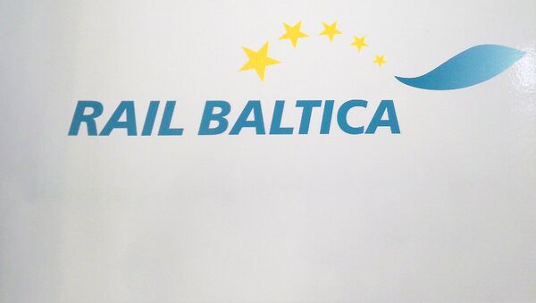 Логотип Rail Baltica - Sputnik Латвия
