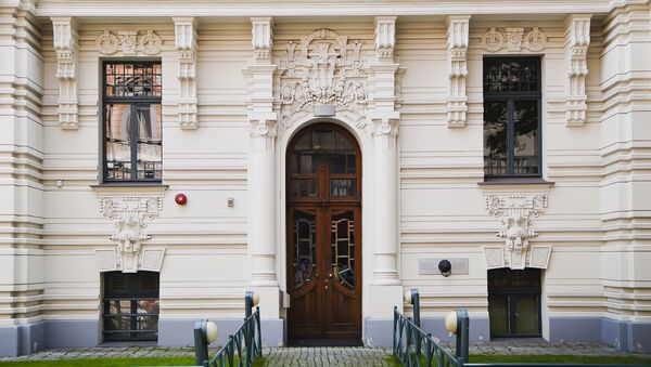 Stokholmas Ekonomikas augstskolas fasāde  - Sputnik Latvija