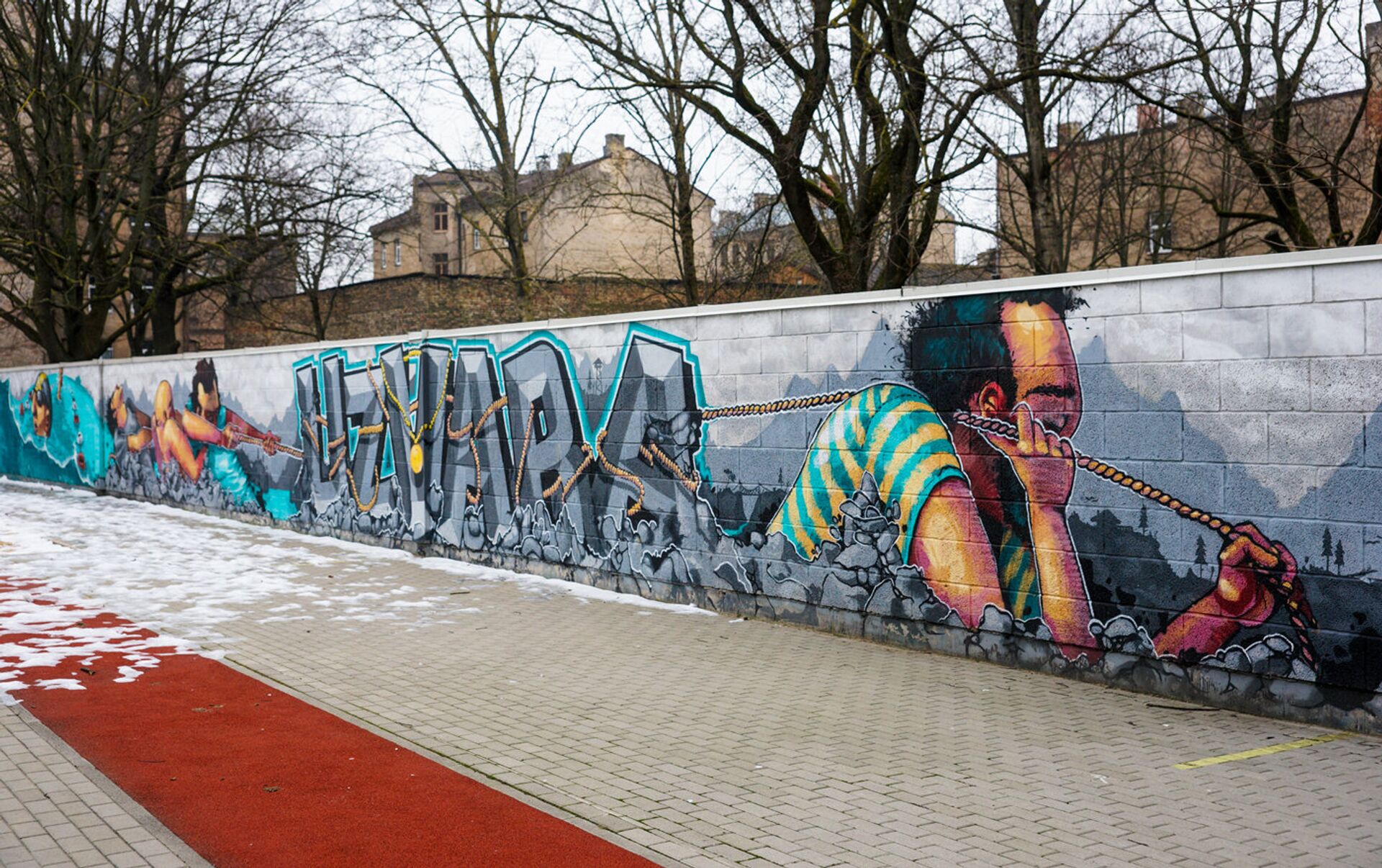 Граффити в Риге