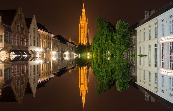 Центр Западной Фландрии, бельгийский город Брюгге - Sputnik Латвия