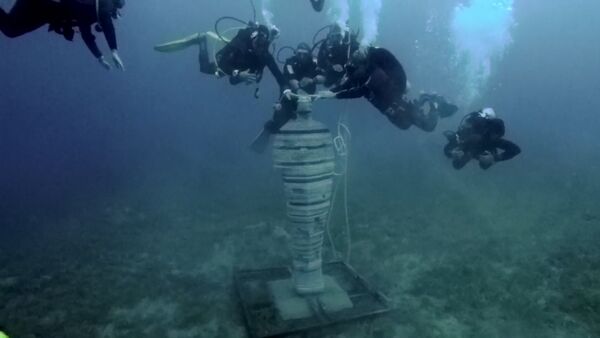 Подводный парк скульптур в Египте - Sputnik Латвия