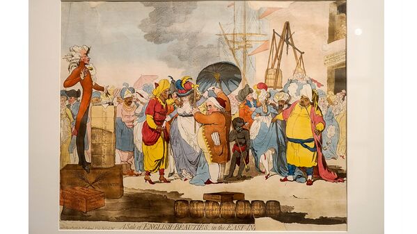 Карикатура Продажа английских красавиц в Восточной Индии, Джеймс Гилрей, 1786 - Sputnik Латвия