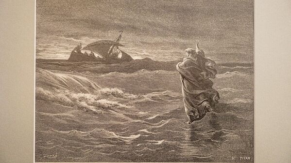 Иисус, идущий по воде Гюстав Доре, 1866 - Sputnik Латвия