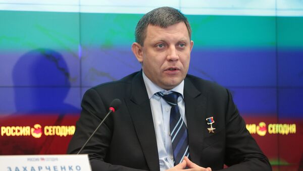 Doņeckas Tautas Republikas (DTR) vadītājs Aleksandrs Zaharčenko - Sputnik Latvija