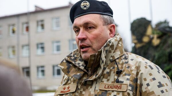 Командующий НВС Латвии генерал-майор Леонид Калниньш - Sputnik Латвия