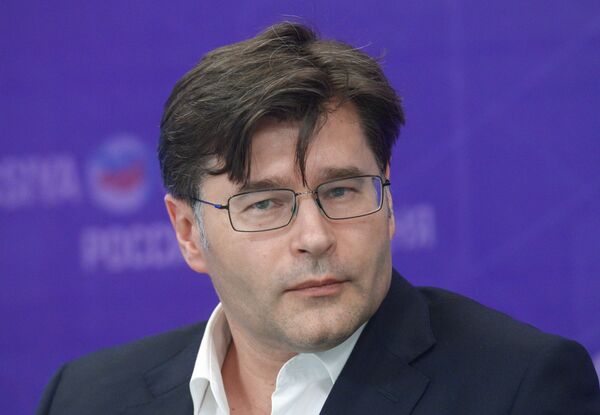 Круглый стол на тему: Перезагрузка, ставшая перегрузкой: российско-американские отношения на современном этапе, Алексей Мухин Круглый стол на тему: Перезагрузка, ставшая перегрузкой: российско-американские отношения на современном этапе, Алексей Мухин - Sputnik Латвия
