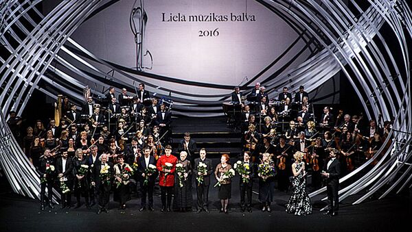 Церемония награждения Большого музыкального приза Латвии 2016 года - Sputnik Латвия