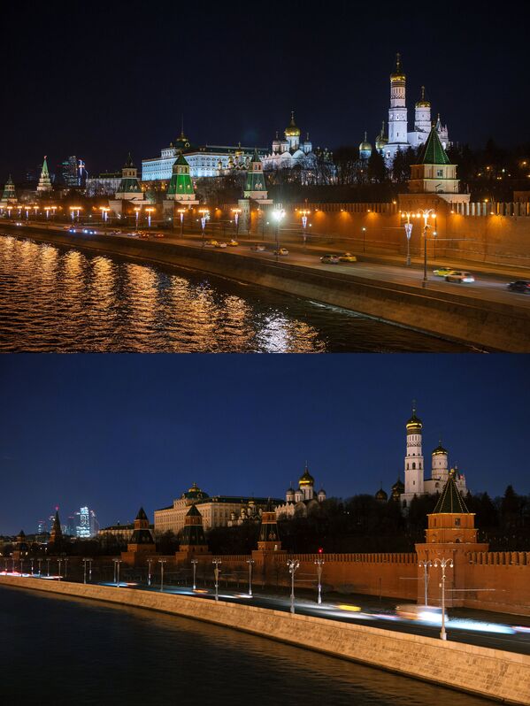 Maskavas Kremlis akcijas Zemes stunda laikā - Sputnik Latvija