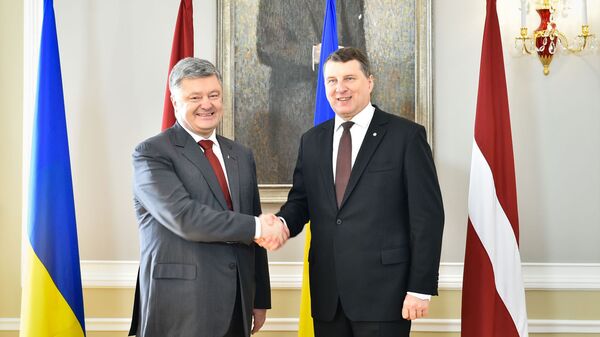 Официальный визит президента Украины Петра Порошенко в Латвийскую Республику Официальный визит президента Украины Петра Порошенко в Латвийскую Республику - Sputnik Латвия