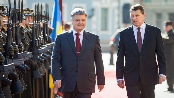 Официальный визит президента Украины Петра Порошенко в Латвийскую Республику Официальный визит президента Украины Петра Порошенко в Латвийскую Республику - Sputnik Латвия