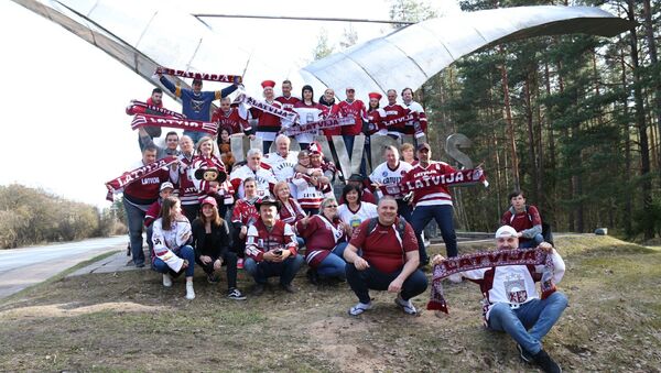 Латвийские хоккейные болельщики, Даугавпилс - Sputnik Латвия