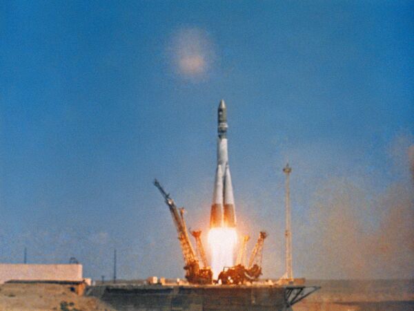Старт космического корабля Восток-1 Старт космического корабля Восток-1 - Sputnik Латвия