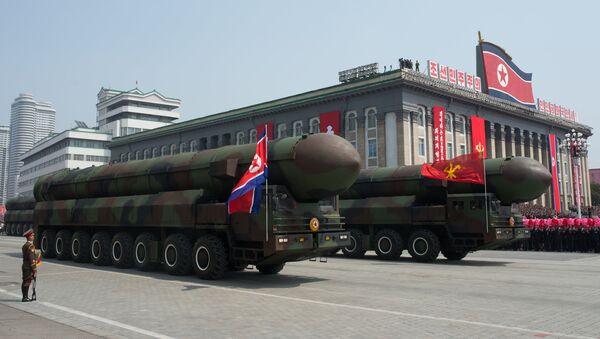 Пусковые установки межконтинентальных баллистических ракет Корейской народной армии - Sputnik Latvija