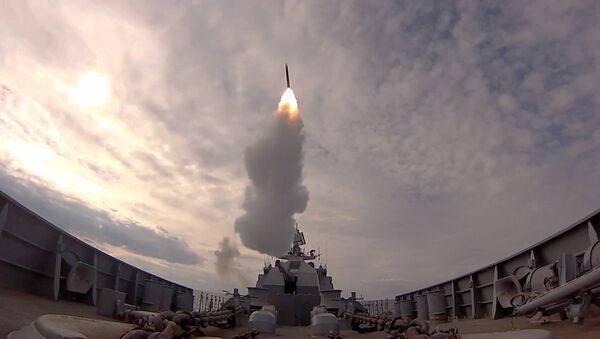 Ракетные стрельбы кораблей ВМФ России на Балтике - Sputnik Латвия