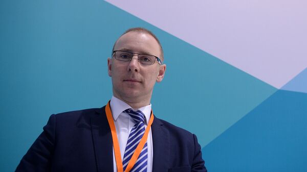 Директор по маркетингу Рижского свободного порта Эдгарс Суна Директор по маркетингу Рижского свободного порта Эдгарс Суна - Sputnik Латвия