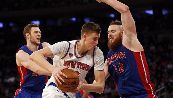 Форвард New York Knicks Кристап Порзиньгис - Sputnik Латвия