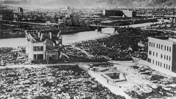Хиросима после американской атомной бомбардировки - Sputnik Латвия